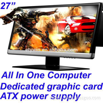 pc all made in china,All in one pc with 27" LED monitor for DIY computer hardware,gaming computer
